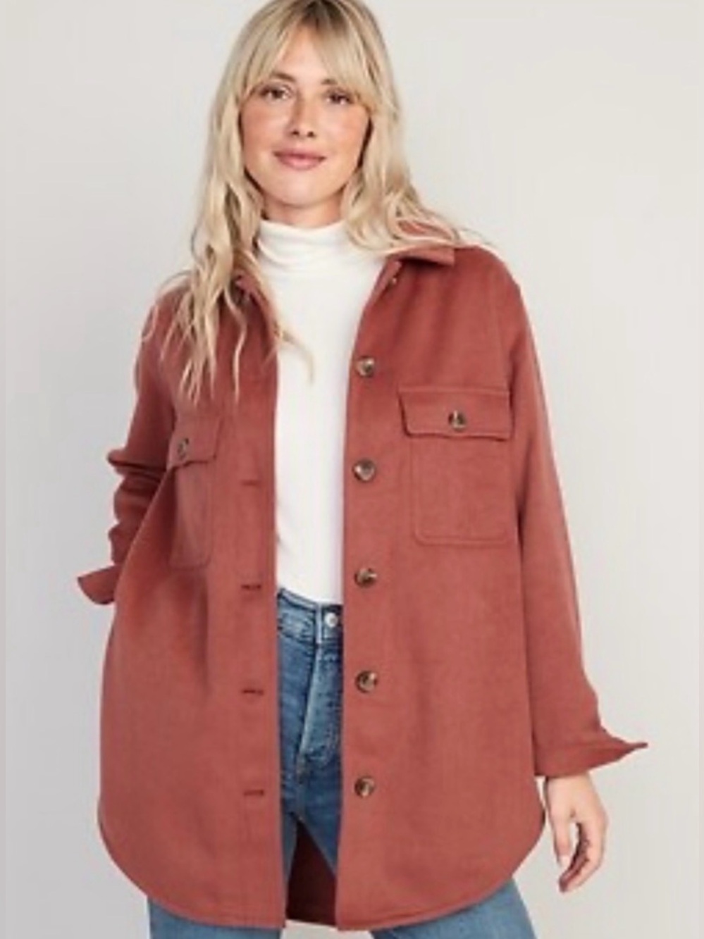 Old navy dusty rose oversized jacket
